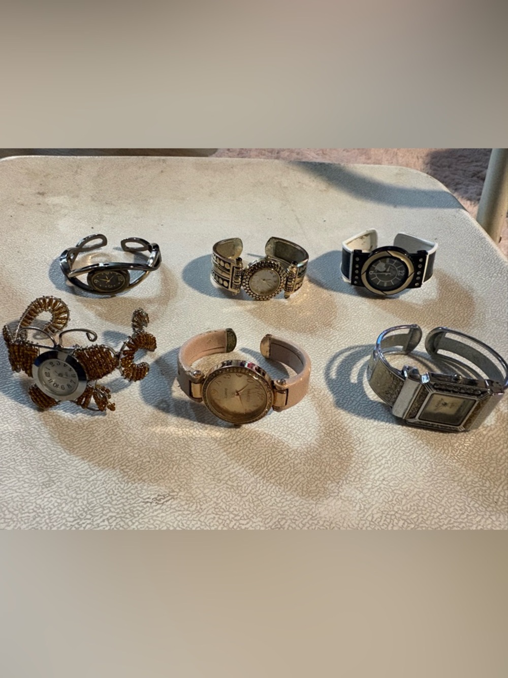 Assorted Women's Cuff Watches - Mixed Metal and Pink